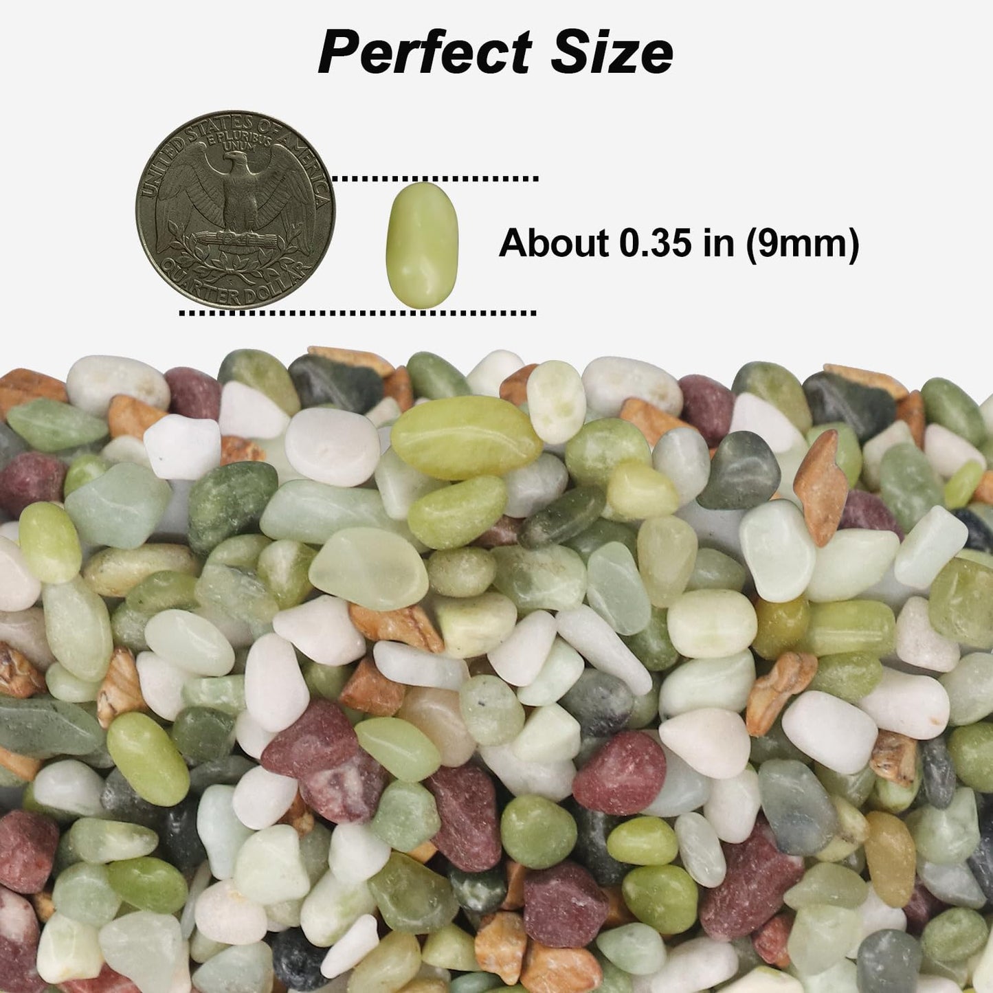 Landscaping Pebbles,River Rocks,Decorative Ornamental Pebbles,Garden Landscaping Stones,Gravel Filler for Home Decoration Flower Bed Fish Tank Plants