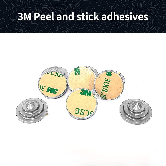 XCMAN 4 Layer-Cone Studs Dia 7.87 Inch Aluminum Snowboard Stomp Pad - 9pcs