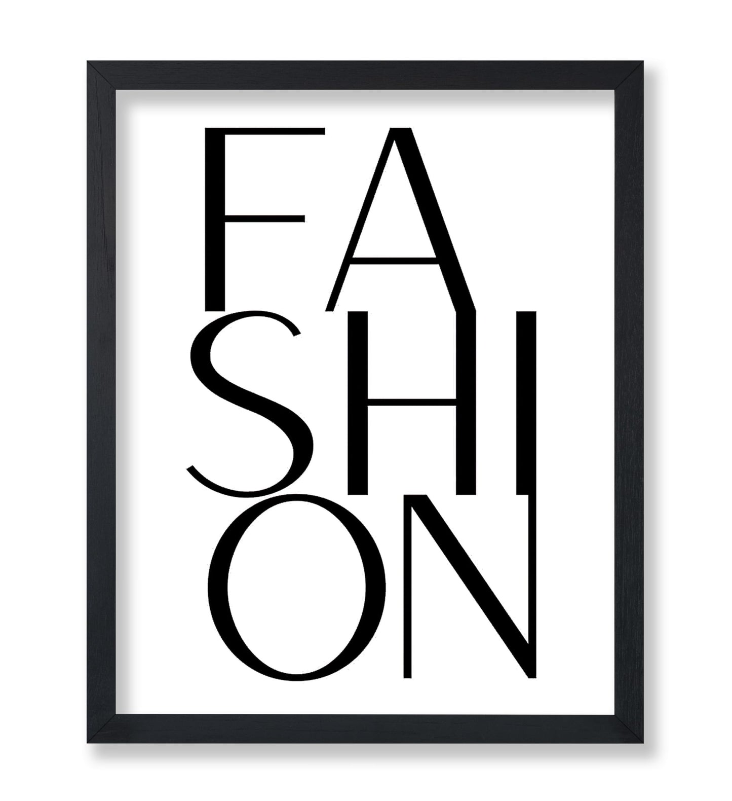 Poster Master Fashion Poster - Typography Print - Trendy Wall Art - Modern Art - Gift for Men, Women & Fashionista - Minimal Wall Decor for Living Room, Bedroom or Office - 8x10 UNFRAMED Wall Art