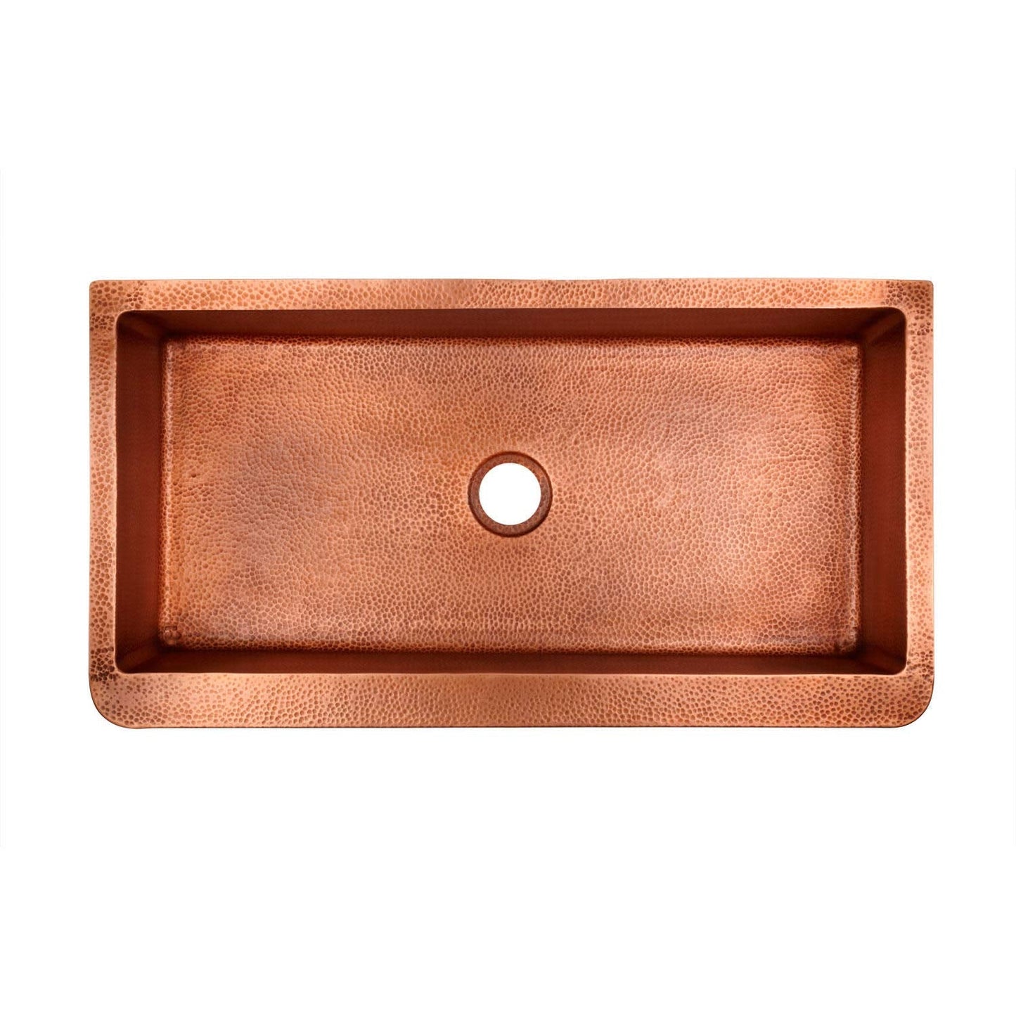 Signature Hardware 375974 Fiona 42" Farmhouse Single Basin Copper Kitchen Sink