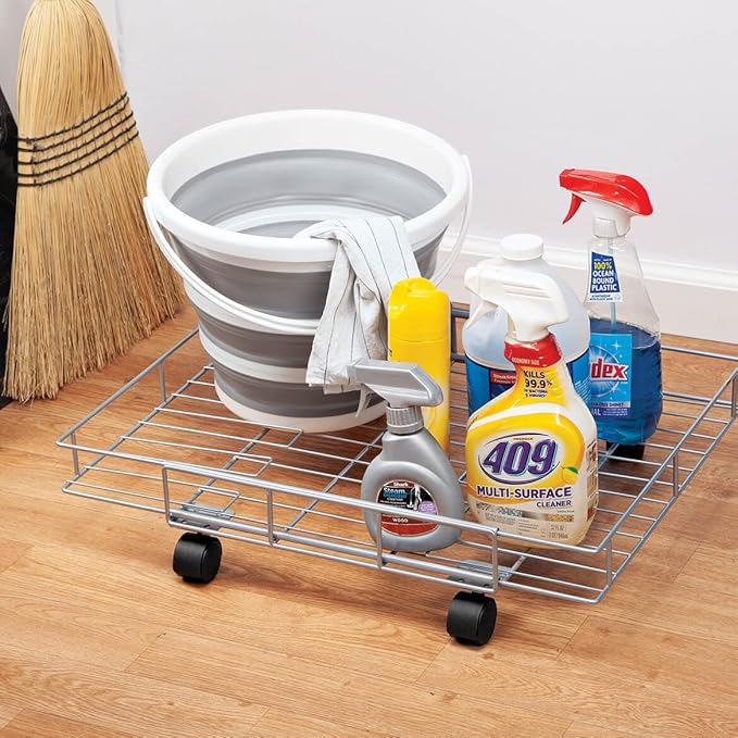 Expandable Rolling Metal Basket by Chef's Pride