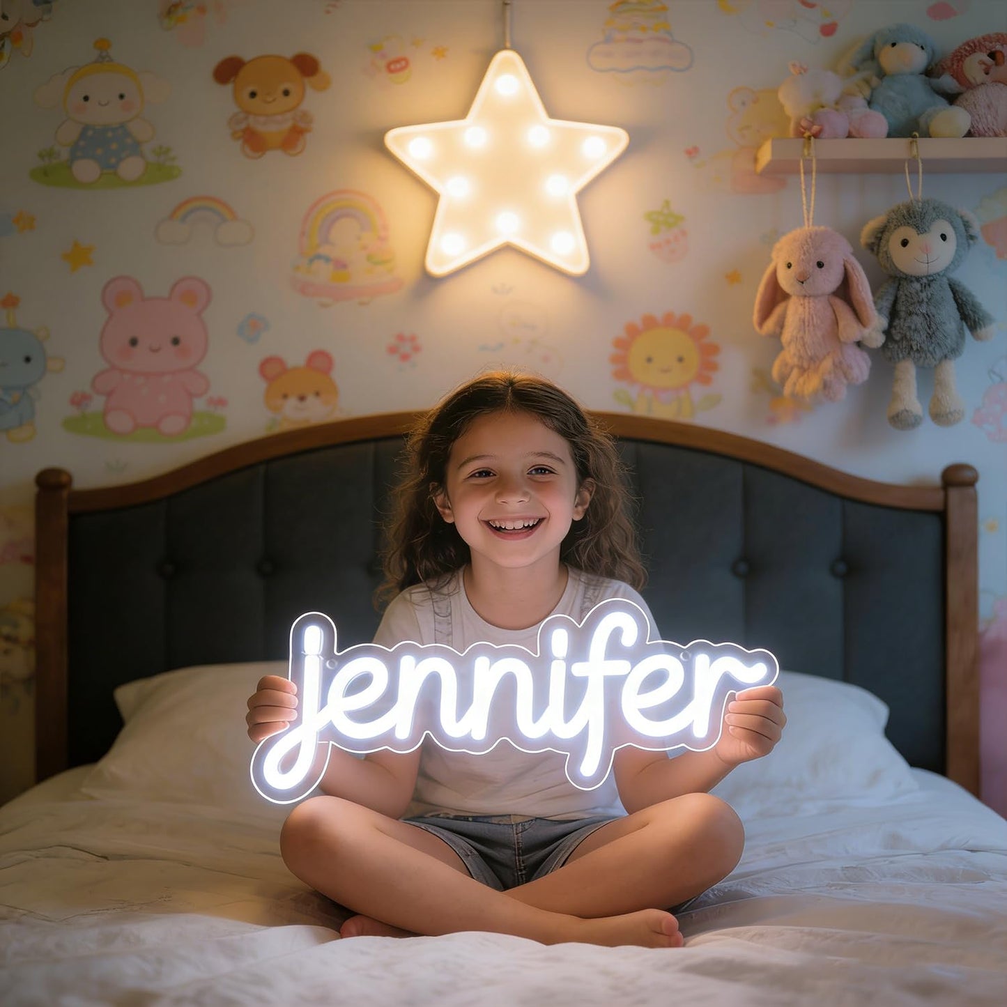 YARUVEX Custom Neon Sign, Personalized Neon Sign for Wall Decor, Customizable LED Neon Name Sign, Dimmable Custom Light up Sign for Wedding Birthday Party Business Bar Bedroom Optional 10" to 60"