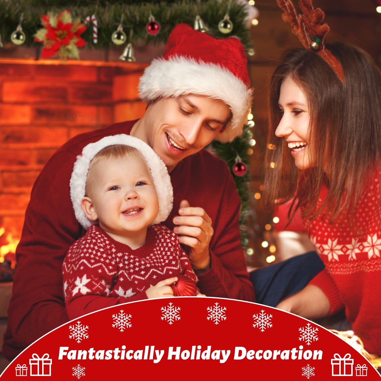 5 Pack 250FT Christmas Garland Flower for Christmas and Non-Lit Soft Greenery Holiday Decor for Outdoor Indoor Artificial Christmas Twist Garland Home Artificial Greenery Wedding Party Decoration