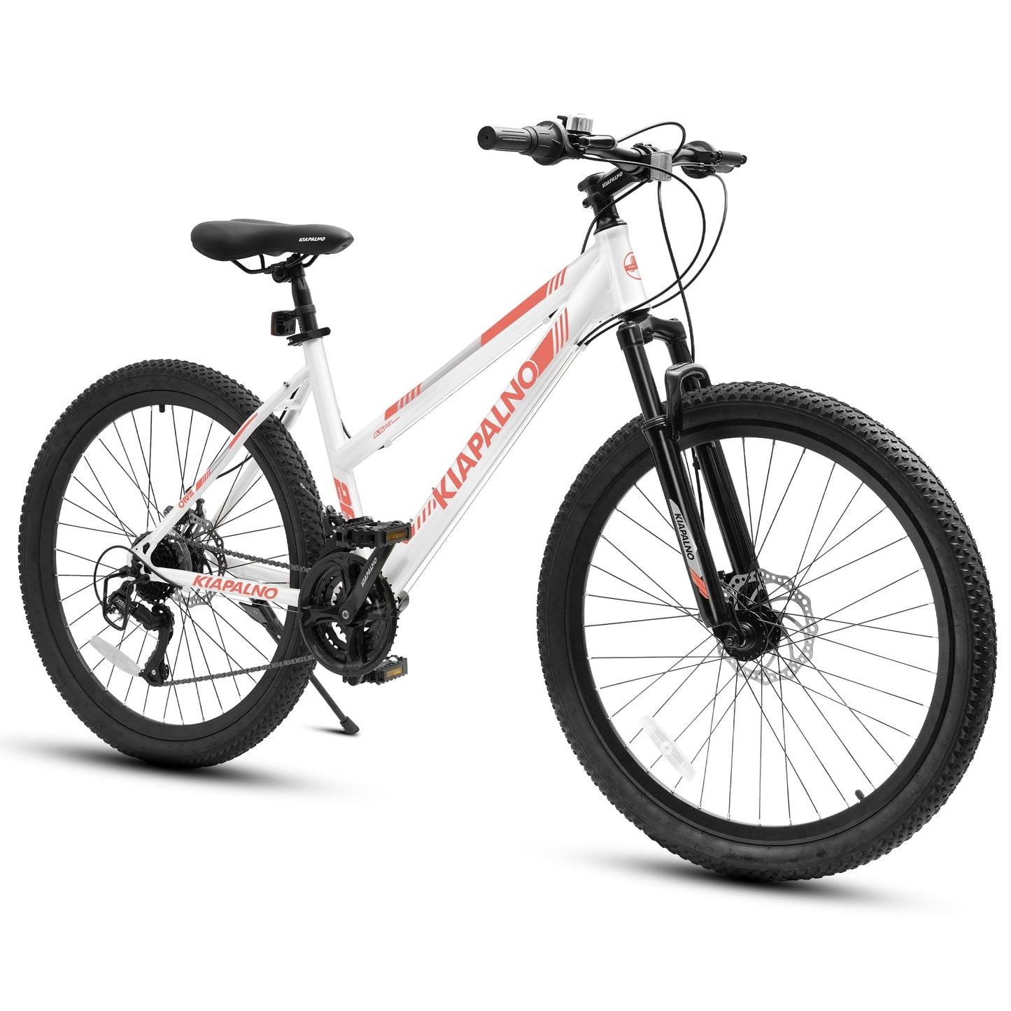 Ecarpat Women's Mountain Bike 24/26 Inch Wheels, 21-Speed Trail Commuter City Mountain Bikes, 15"/17" Carbon Steel Frame Female Bicycles Disc Brakes Front Fork