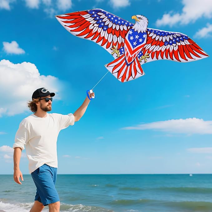 for Kids & Adults Easy to Fly, Large Kites for Adults,Beginner Kite for Kids Ages 4-8, 8-12, Perfect for Beach Trip and Family Activities