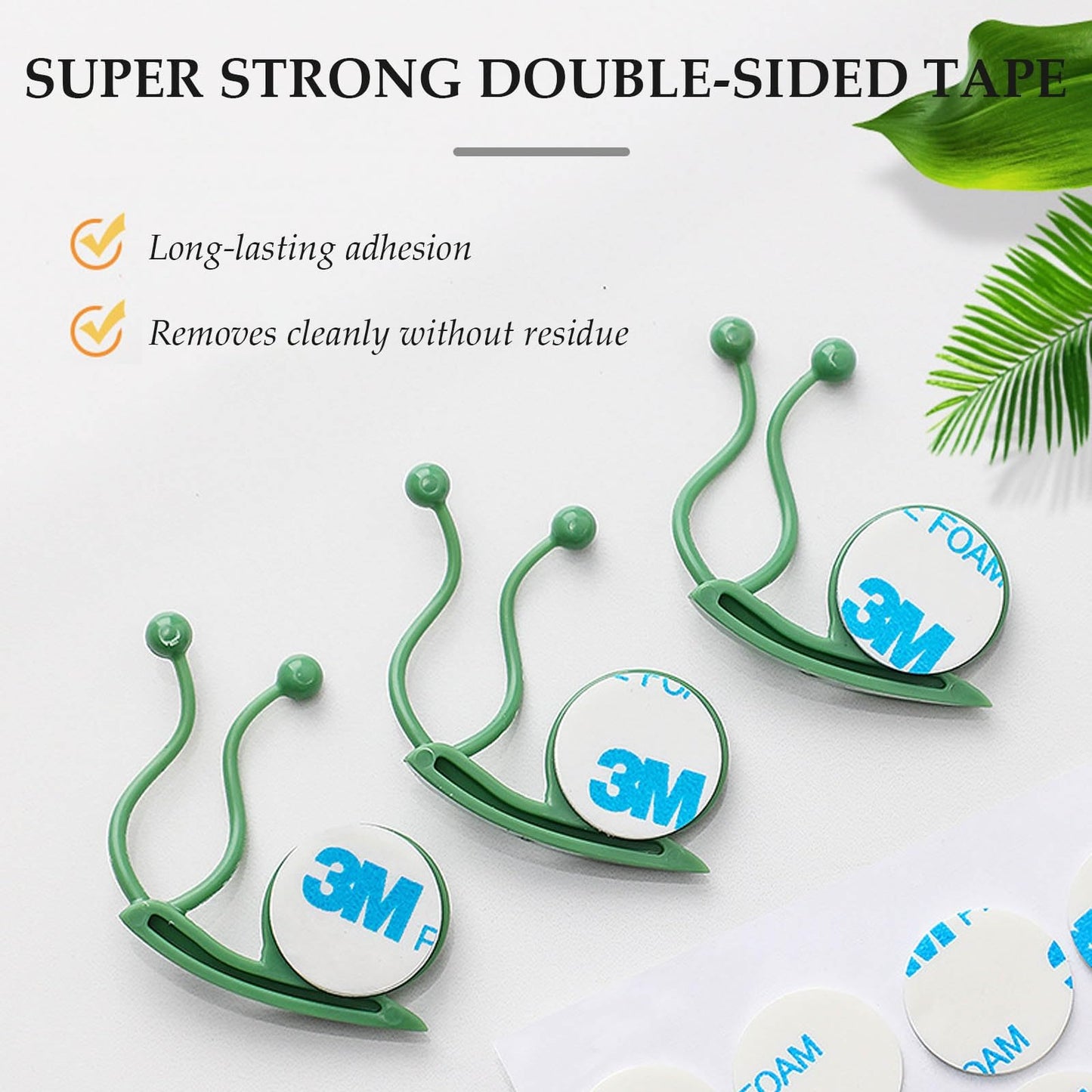 Plant Climbing Wall Fixture Clips,50PCS Self-Adhesive Plant Wall Clips,Garden Climbing Vines Fixing Clip,Invisible Fixing Hook,Reusable Pothos Plant Fixer for Indoor Outdoor Decoration(Clear,30)