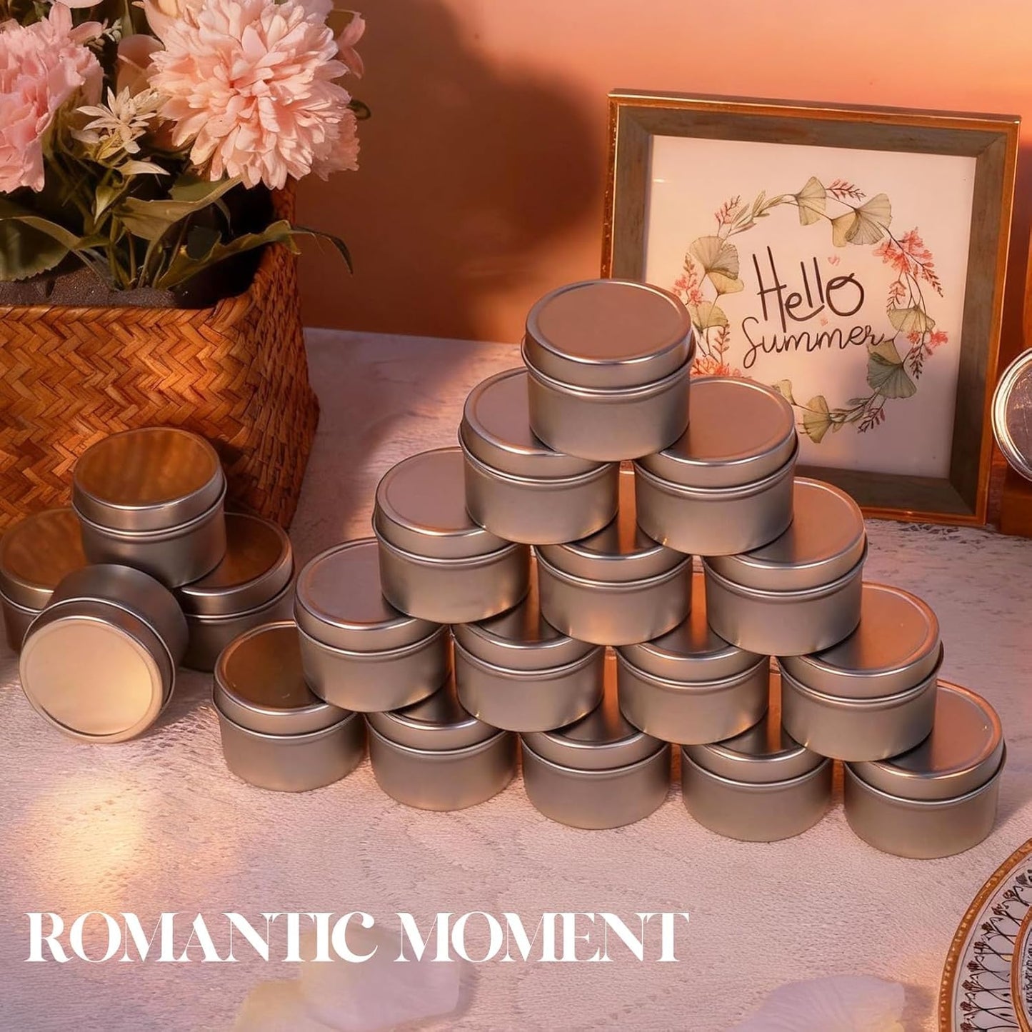 Veiuwa 50 Pcs 2 Oz Mini Eucalyptus Scented Soy Candle Set,Wedding Favors for Guests Bulk 50,The Quantity of Multiple Sets Meets Your Needs for Wedding and Party Gifts and Party Favors.