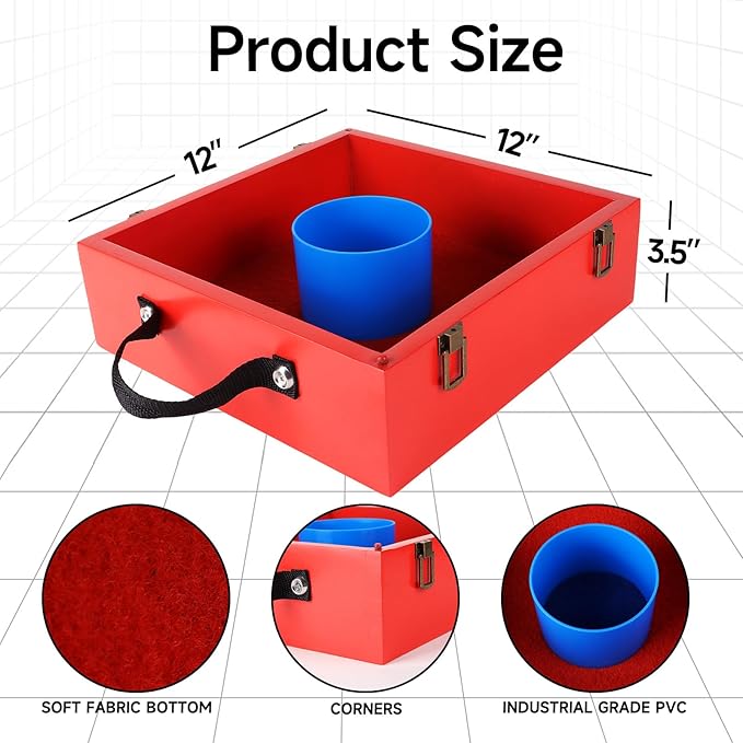 GSE Games & Sports Expert Premium Wood Washer Toss Game Set with 8 Washers with Bottle Opener for Adults and Family. Portable Lawn Game for Beach, Backyard, Pitching, Tailgating, Camping