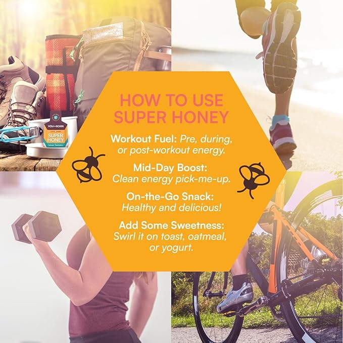 You Again Super Honey Clean Energy Gel, Variety Himalayan Salt & Salted Cacao | Electrolyte Replenishment Running Fuel | Endurance Workouts & Cycling Gel | Paleo & Carnivore Snack | USA Made | 16-Pk
