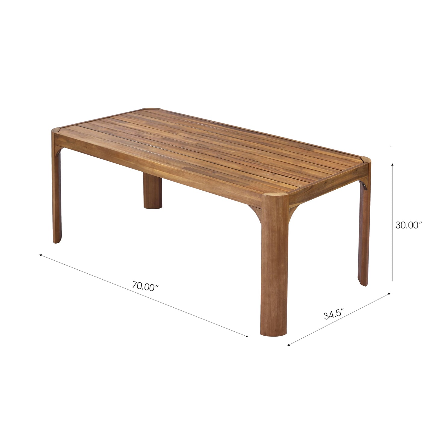 Christopher Knight Home 6 Piece Outdoor Acacia Wood Patio Dining Set, 70 Inch Rectangular Table with 4 Wicker Dining Chairs and Bench, Teak Finish Patio Table and Chairs Set for Garden Backyard Deck