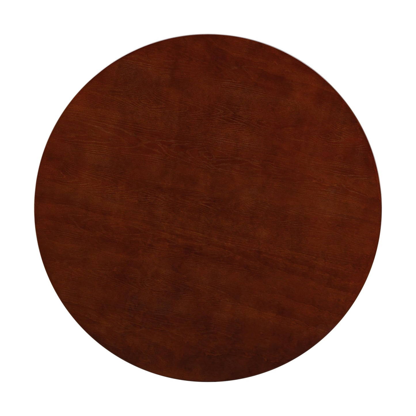 NTC Summit 47 Inch Modern Design, Round Dinner Table for Dining Room, Living Room Furniture, Effortless Assembly, Dark Walnut