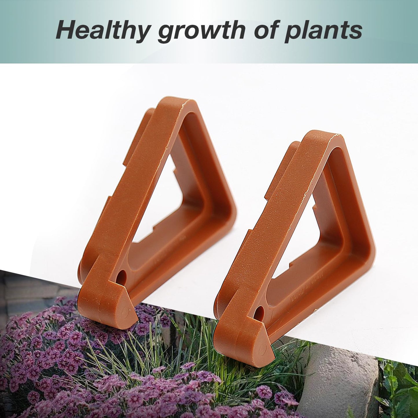 DUZFOREI 24Pcs Flower Pot Risers Plant Pot Feet Pot Feet for Outdoor Planters Flower Pot Foot Pads for Outdoor Indoor Garden Plants Breathable Moisture-Proof (Brick-Red)