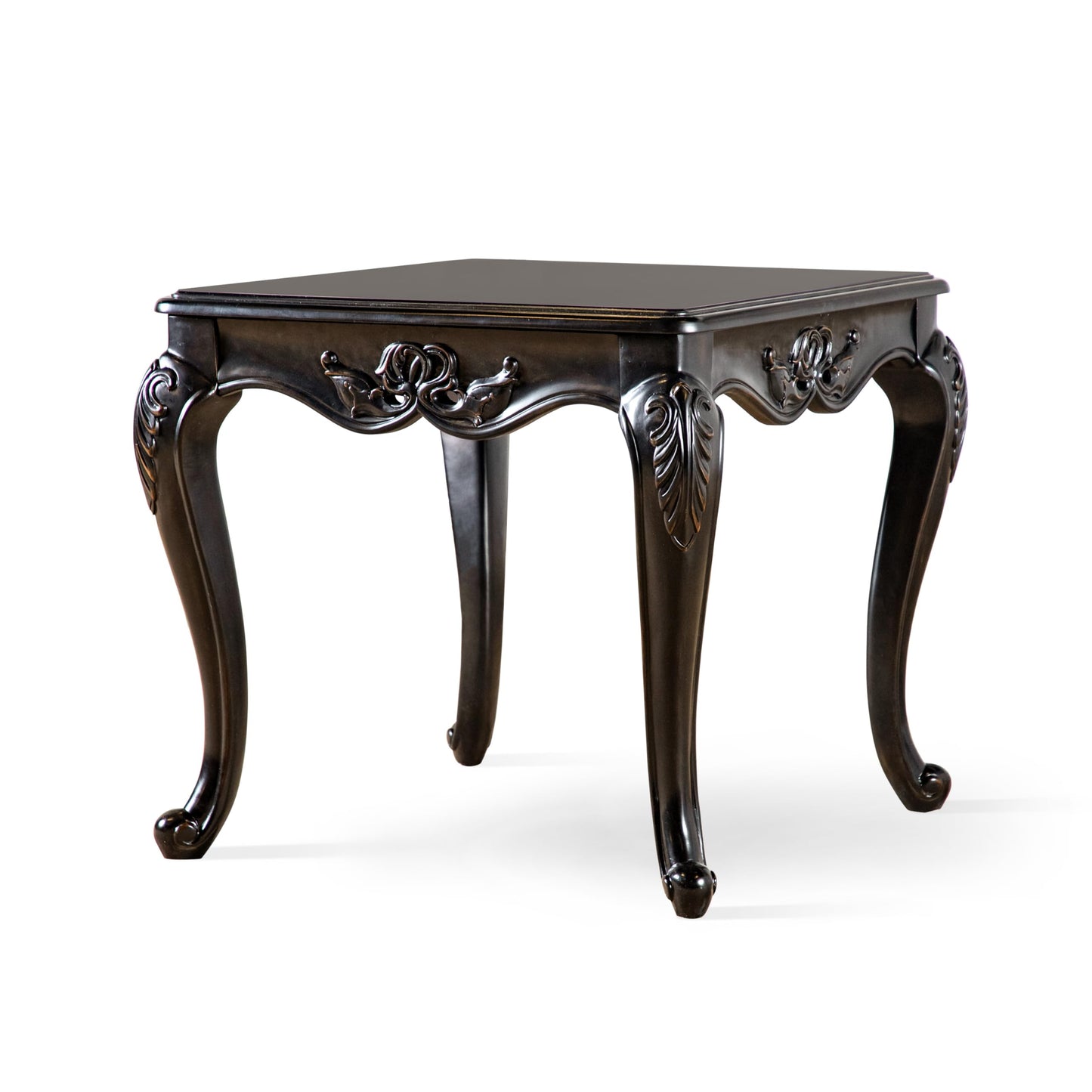 Furniture of America Raya 29-inch Traditional Accent Wood End Table with Cabriole Legs, Home Decor for Living Room, Lounge Area, Office, Espresso