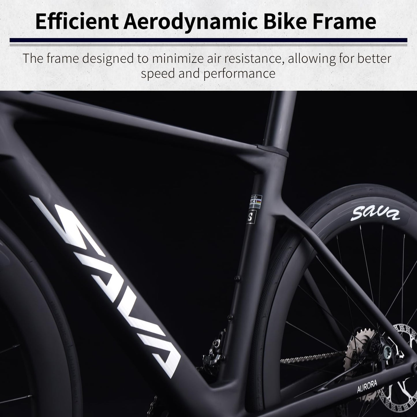 SAVADECK A7L Carbon Road Bike, T800 Carbon Fiber Frame 700C Racing Bicycle with Shimano 105 R7100 24 Speed Groupset and Hydraulic Disc Brake, Ultra-Light Carbon Bike for Man and Women(White,54CM)