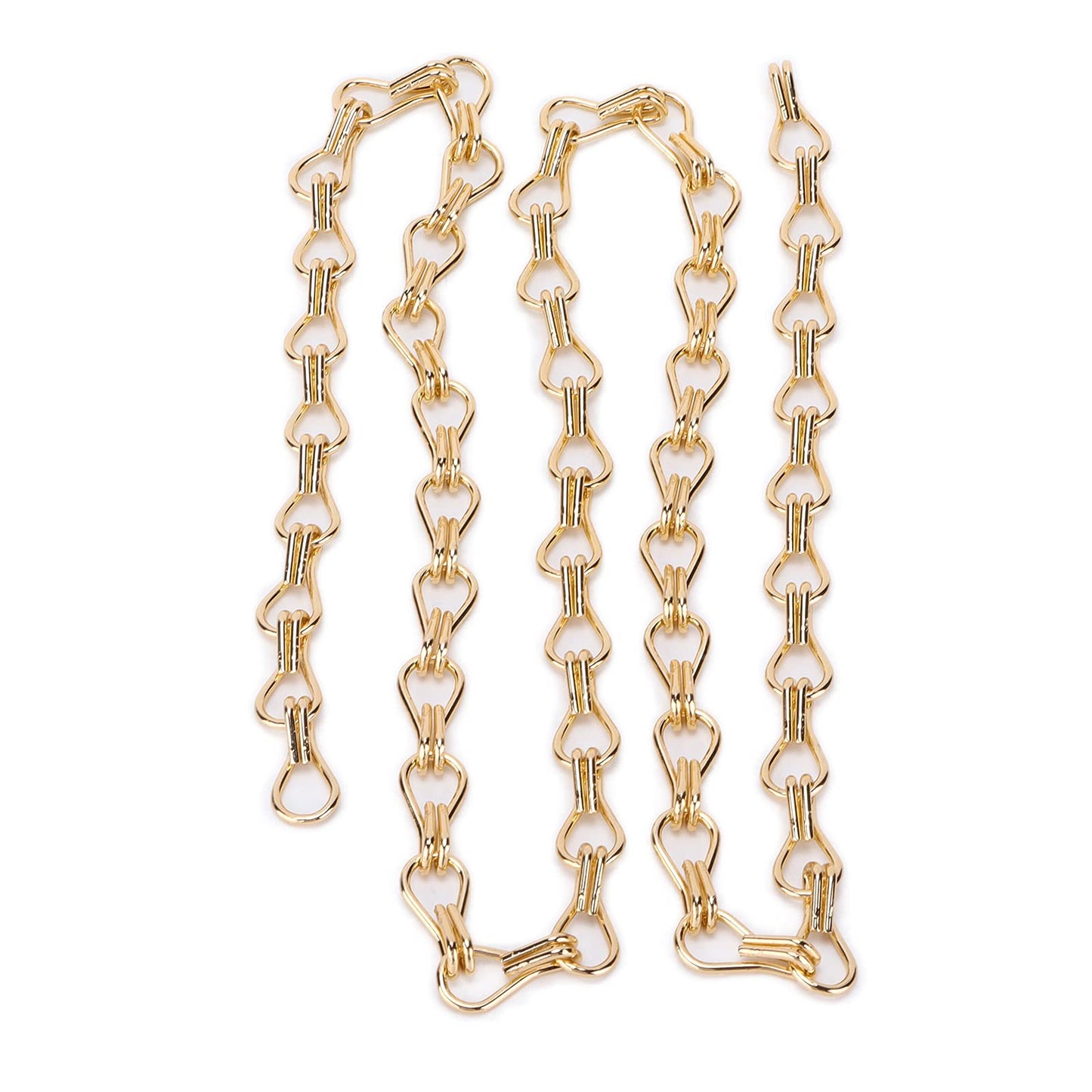 Watris Veiyi 4PCS Decorative Chain, Hanging Gold Chain, DIY Chandelier Decor Chain for Home Decorative (2m/78.74in), Gold