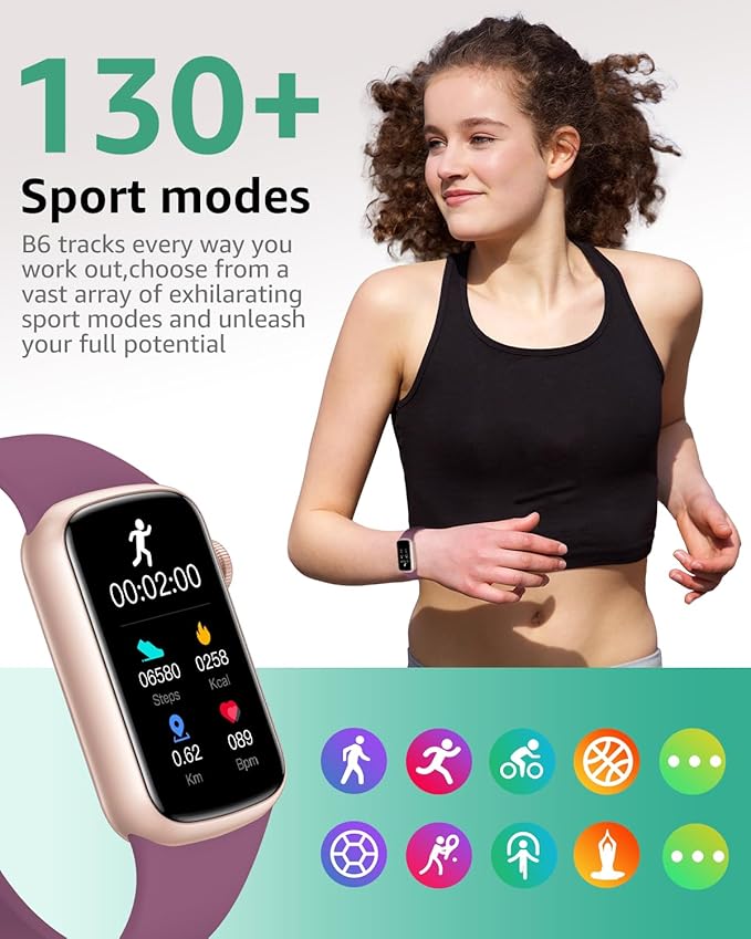 IMFRCHCS Fitness Tracker,Smart Watch with 1.47" Touch Display,137+Sport Modes Fitness Watch with Heart Rate Sleep Monitor, Step Counter,IP68 Waterproof Activity Trackers for Women Men