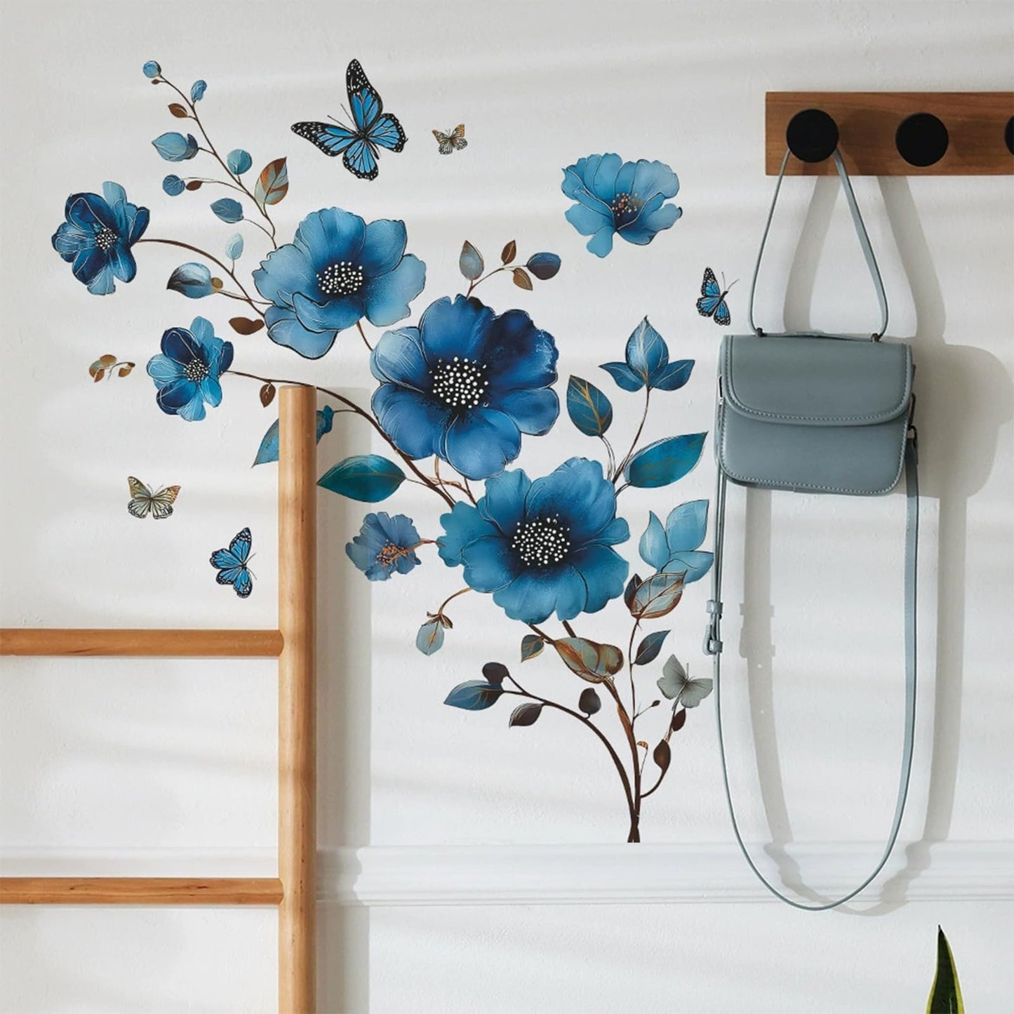 TUOKING Flowers Wall Stickers Decor,Removable Wall Murals Peel and Stick Modern Wall Art Decal Home Decor for Kitchen,Bedroom,Living Room