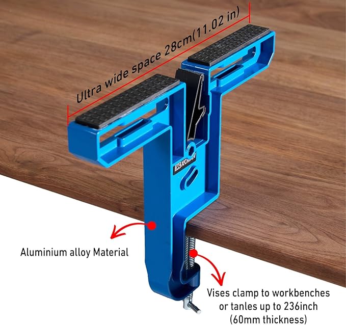 XCMAN Ski Snowboard Vise for Tuning and Waxing Durable and Stable - Aluminium Material