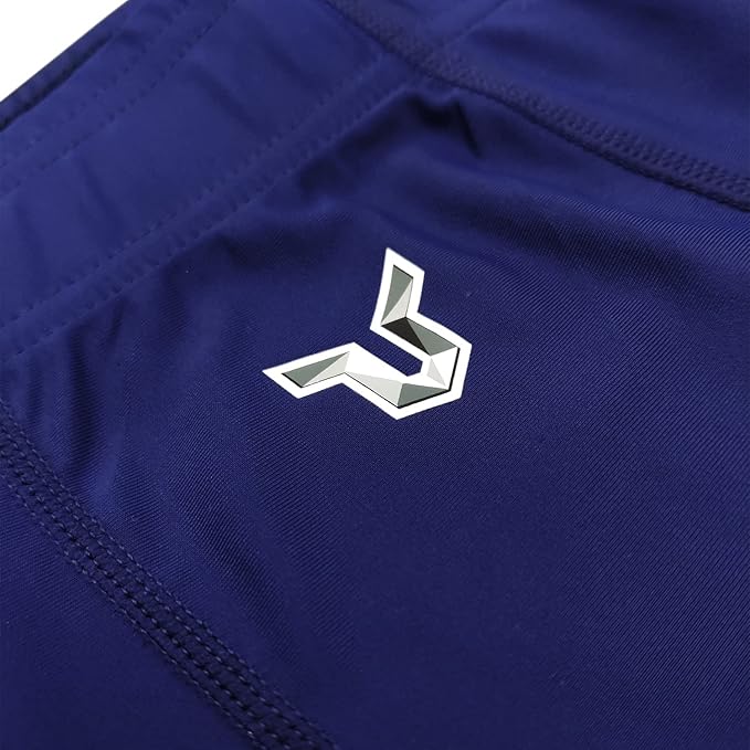 HUGE SPORTS Men's Rash Guard Swim Shorts Compression Swimming Jammer Cool Dry Active Swimsuit Workout Shorts Sports Tights