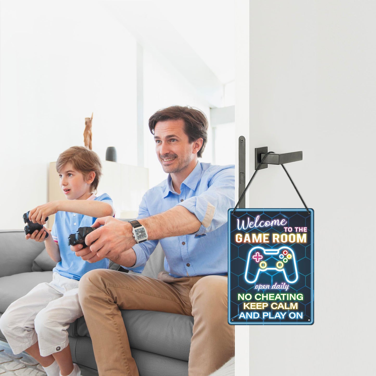 Welcome to the Game Room Neon Sign - Game decor for boys room,Perfect Gamer Gift for Son, Friends, Game Lover（11 * 8inches，Rope included）