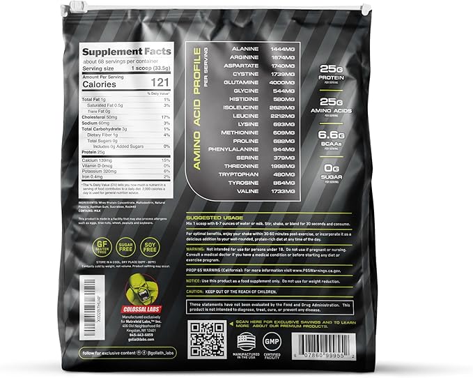 Muscle Whey Protein Flavored Protein Powder, 25,000mg Amino Acids/Serving, Cold Filtered(Packaging May Vary) (10 Pound (Pack of 2), Vanilla)
