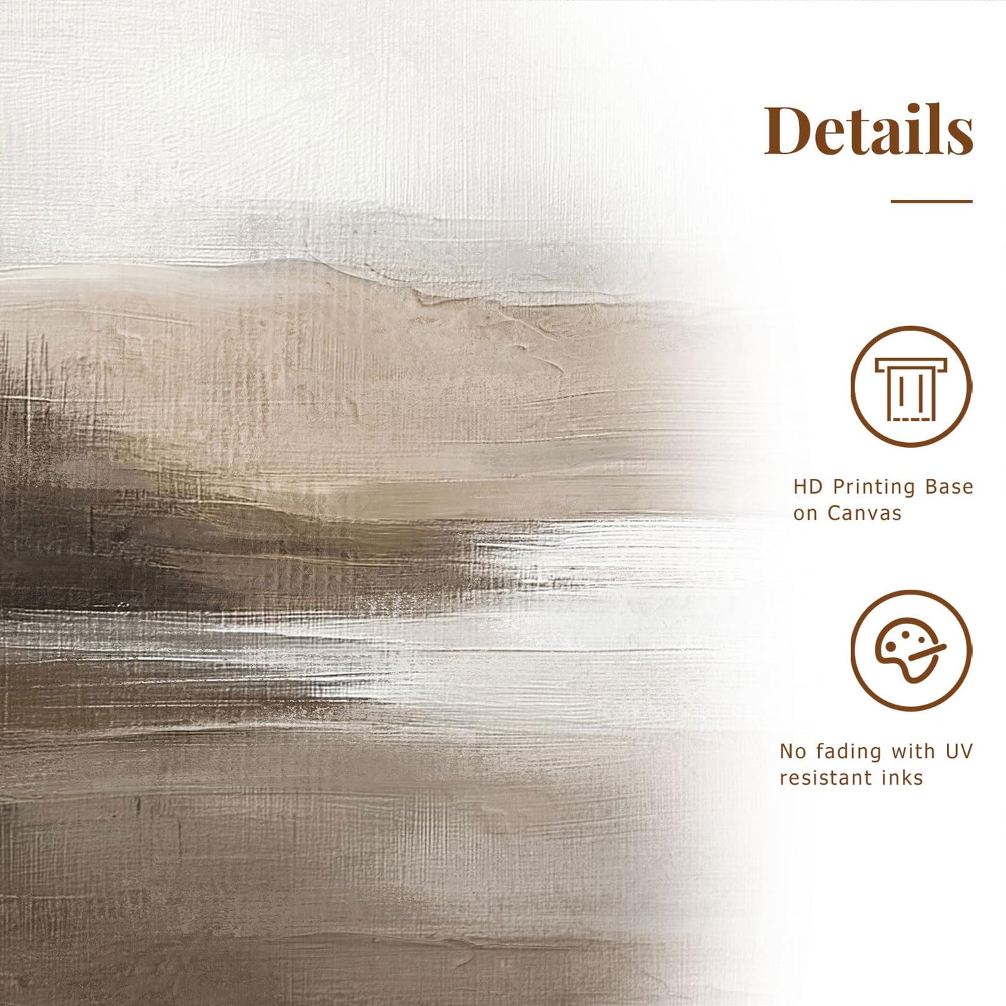 SAFERRYHOME Neutral Abstract Wall Art - Minimalist Framed Canvas Print Set, Landscape Shapes Abstract Illustrations Modern Nordic Calm Decor for Living Room, Bedroom, Bathroom - 3 Panels 24x36 Inch