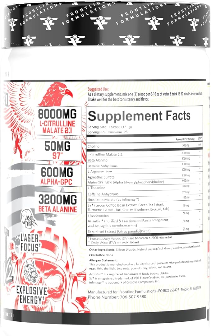 Gauntlet Pre-Workout Powder, Explosive Workouts, Laser Focus, Mid Stim, Amazing Flavor, Veteran Owned and Operated, Packaging May Vary (25 Servings, Strawberry Banana)