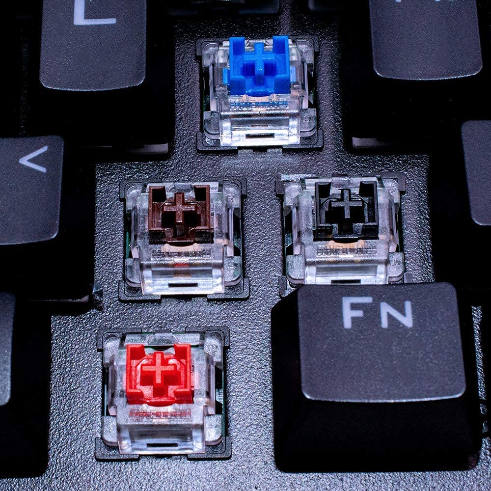 3-pin 50gf 20 Pack 1 OUTEMU Blue Switches Tactile Clicky - DIY Replacement for Mechanical Gaming Keyboard - with Switch