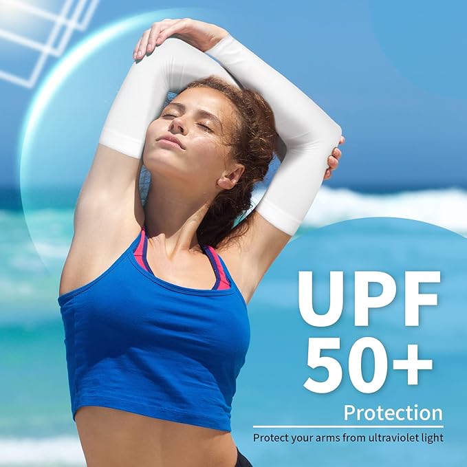 YESLIFE UV Sun Protection Arm Sleeves for Men & Women,UPF 50 Cooling Sports Sleeve