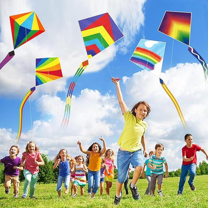 Easy to Fly Kites for Kids Ages 4-8 8-12 & Adults, Beach Flying Toys Butterfly Kite with Handle and Kites String, Great for Outdoor Activities & Family Trip Easter Gifts