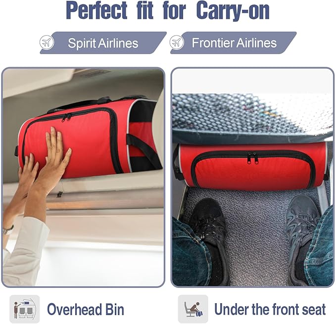 BuyAgain Duffle Bag, 17" Small Travel Carry On Sport Duffel Gym Bag.