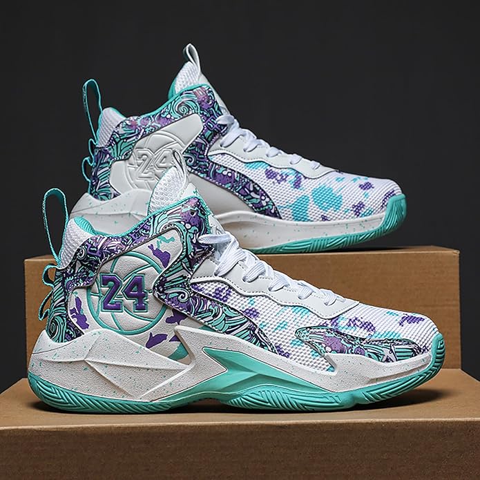 Boys Basketball Shoes Breathable Indoor Athletic Shoes Youth Outdoor Fashion Sneakers Comfortable Basketball Shoes for Girls