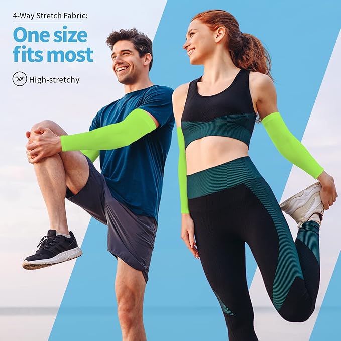 YESLIFE UV Sun Protection Arm Sleeves for Men & Women,UPF 50 Cooling Sports Sleeve