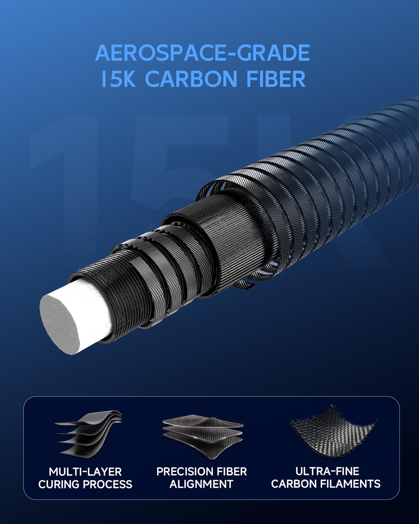 KONLLEN 2.0 Pool Cue Complete Set with Case & Extras | Hand-Inlaid Carbon Fiber Pool Cue with Professional Taper | Low Deflection Shaft for Adults & League Players