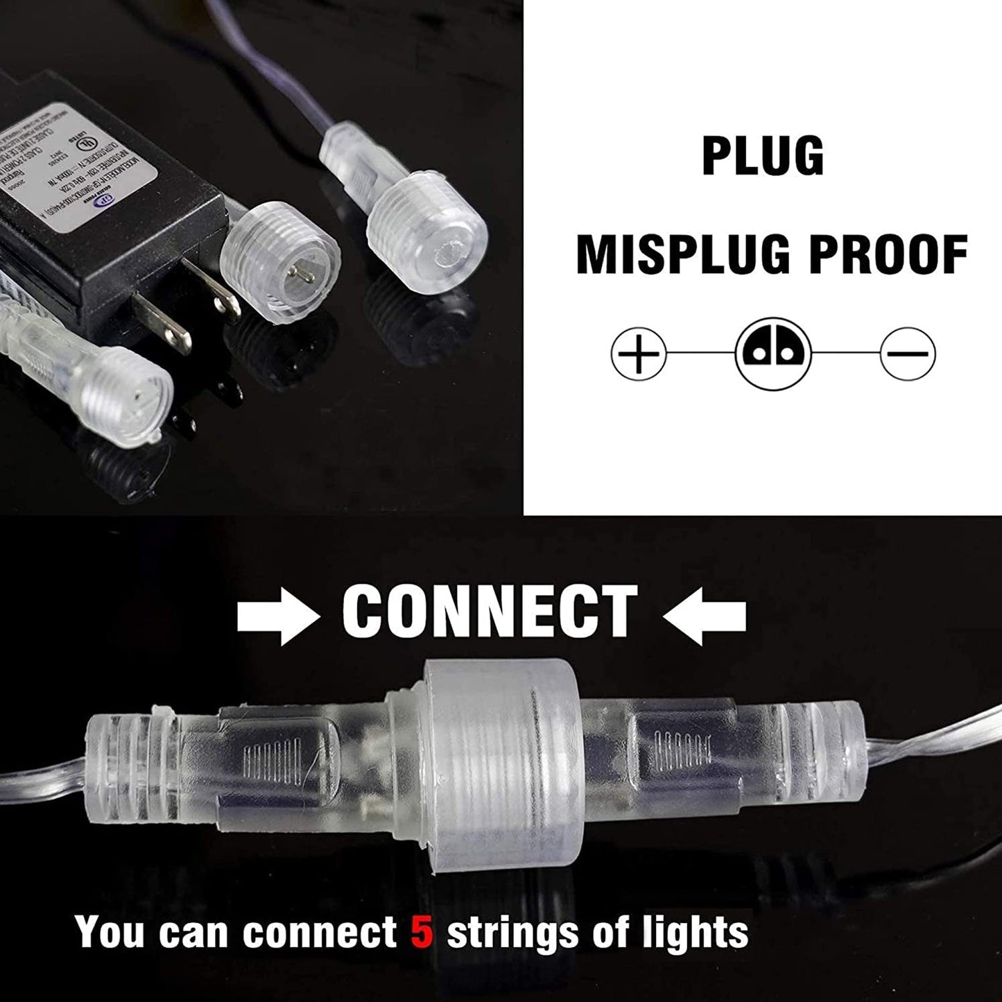 TW SHINE Christmas Lights Outdoor, 288 LED 12" 8 Tubes Meteor Shower Lights Outdoor Christmas Decorations Plug in, Waterproof Snow Falling Rain Icicle Xmas Light for Tree Decor, Blue