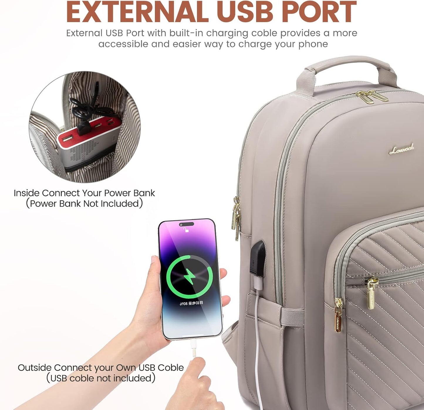 Backpack 17.3 inch,Cute Backpack Backpack LOVEVOOK Laptop for Women Womens Travel Purse,Professional Laptop Computer