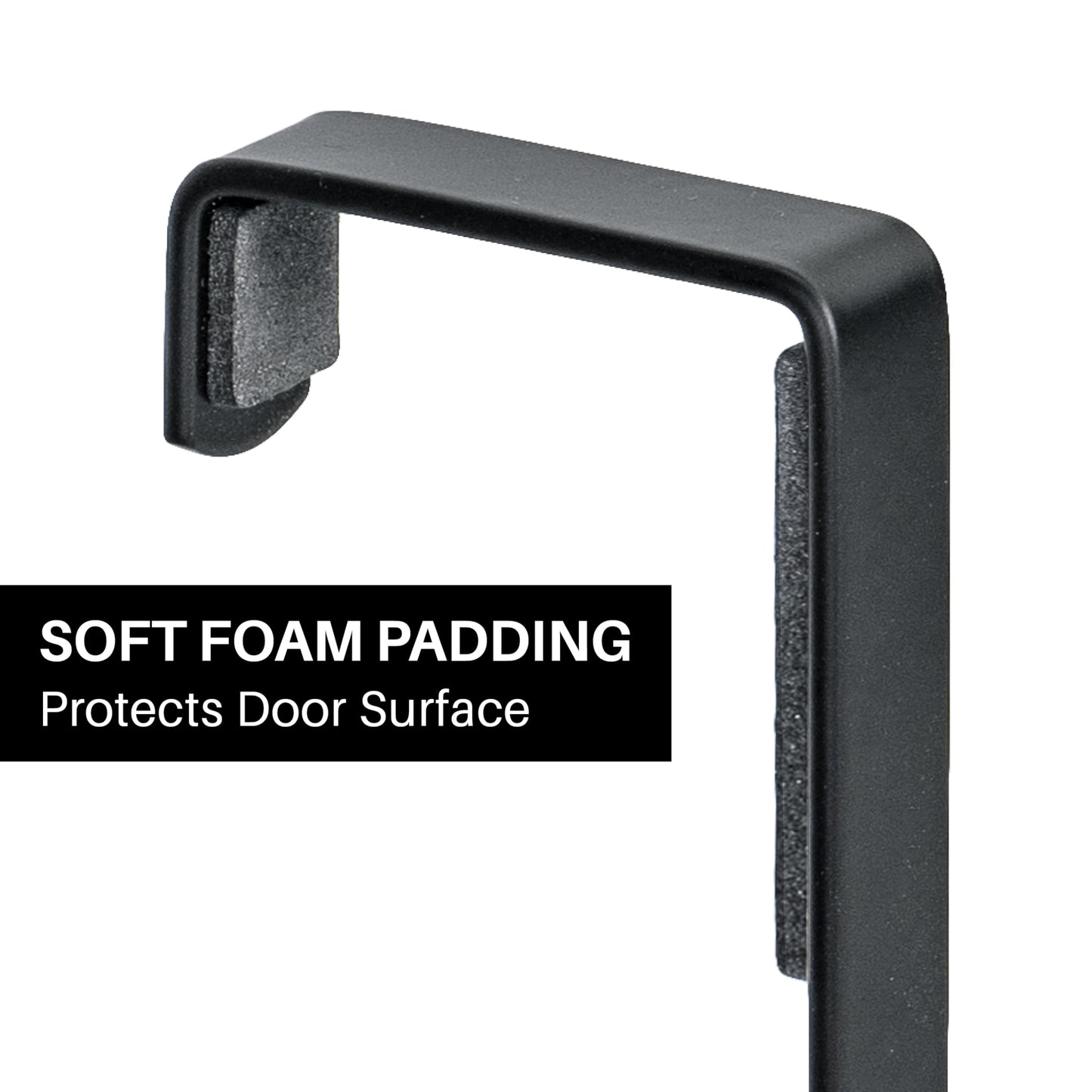LYNK Professional® Home™ Over the Door Hooks - 9 Hook – Over the Door Coat Rack - Over the Door Hanger - Hanging Towels or Clothes - Bathroom, Bedroom, Laundry Room - Lifetime Ltd. Warranty, Black