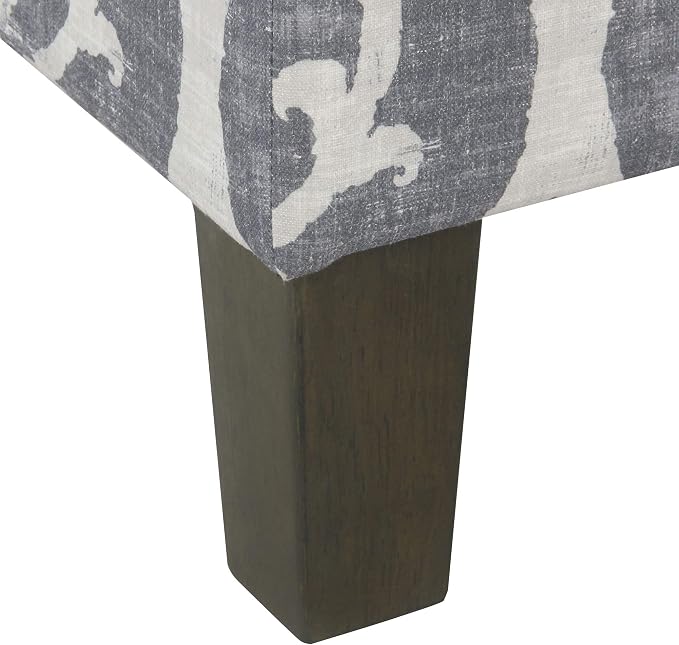 Spatial Order Home Decor | Dinah Collection Modern Storage Ottoman | Ottoman with Storage for Living Room & Bedroom(Blue Slate)