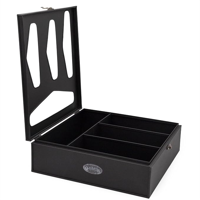 AuldHome Design Enamelware Kitchen Bag Organizer (Black), Farmhouse Style Holder Compatible w/ Zipper Seal Kitchen Storage