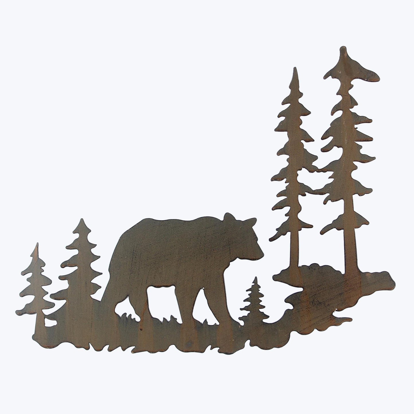 Young's Inc. Laser Cut Metal Bear – 20” x 16” - Bear Decorations for Home - Cabin Decor