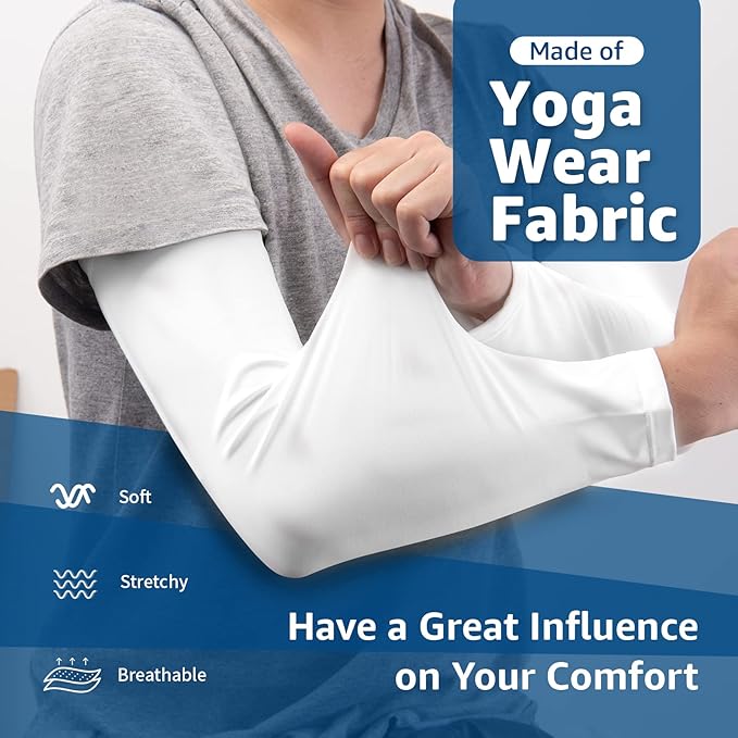 YESLIFE UV Sun Protection Arm Sleeves for Men & Women,UPF 50 Cooling Sports Sleeve