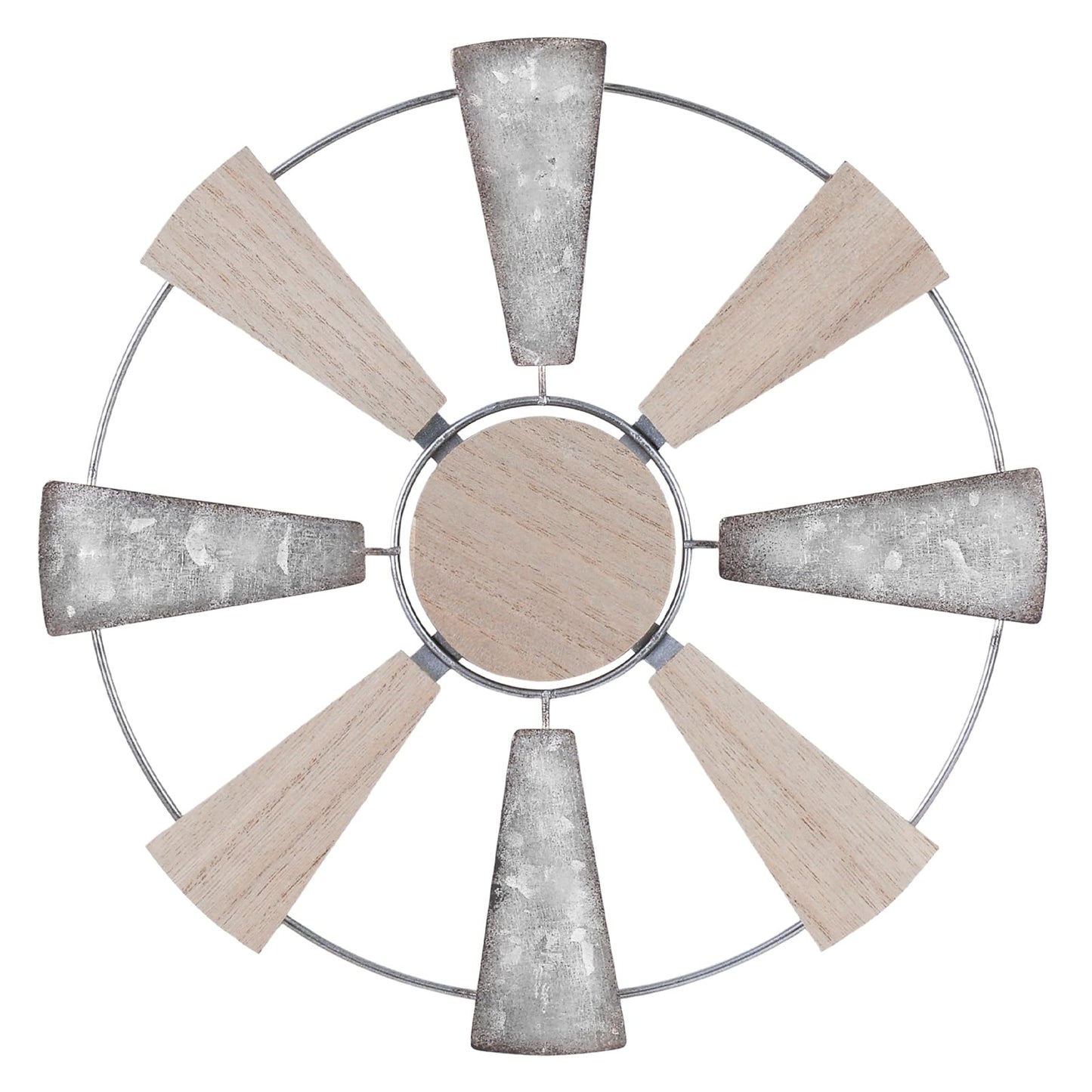 YEAHOME Farmhouse Wall Decor, 11" Wood Metal Windmill Wall Art for Rustic Farmhouse Decor, Western Country Home Decor for Kitchen, Living Room, Bathroom, House