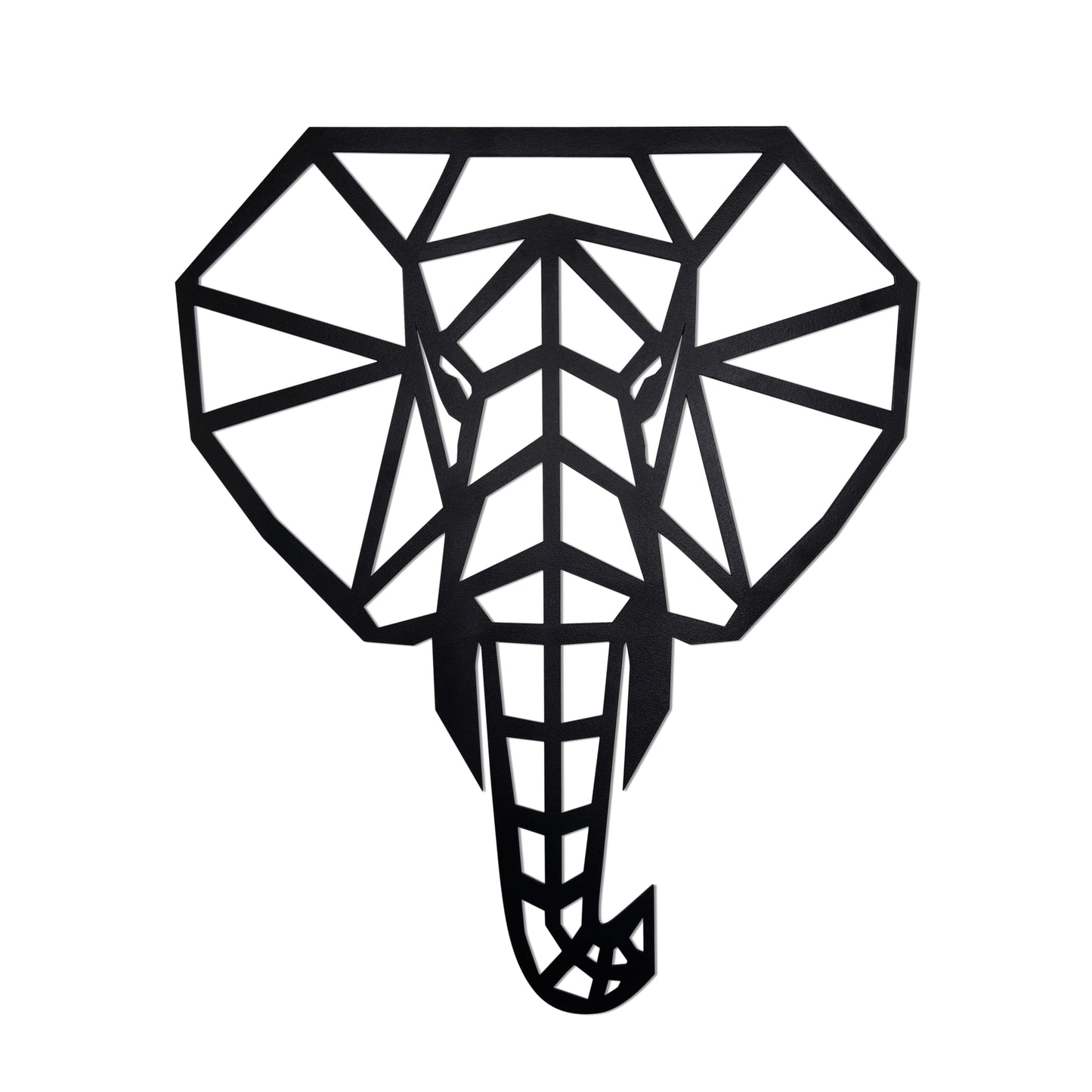 Ecqizer Elephant Wall Art - Modern Home Decor Accents Sculptures for Home & Kitchen, 14.5×12 Inch, black