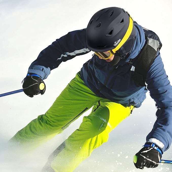 Ski and Snowboard Helmet - Active Ventilation, Audio Compatible Snow Sports Luxury Helmet With ASTM Standard Safety for Men, Women and Youth