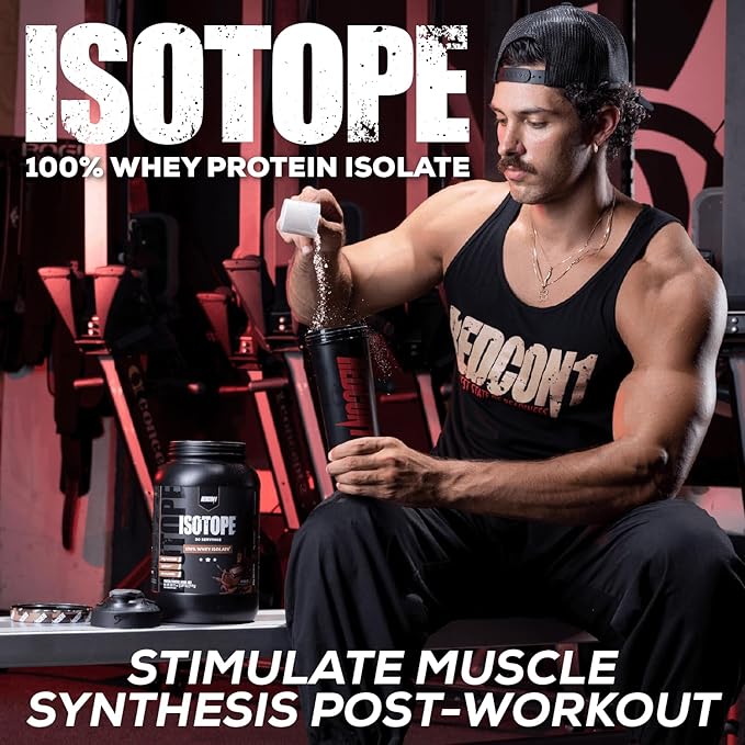 REDCON1 Isotope 100% Whey Isolate, Peanut Butter Chocolate - Keto Friendly Whey Protein Powder - Low Carb + Zero Added Sugar Whey Protein Isolate - Keto Protein Powder (71 Servings)