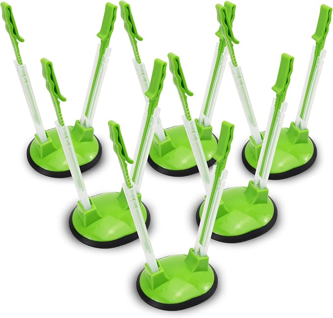 Ziplock Bag Holder Stand Adjustable For Plastic Freezer Bags/Hands Free Baggy Rack Gallon Bag Holder Stand,6 Pack/6pcs