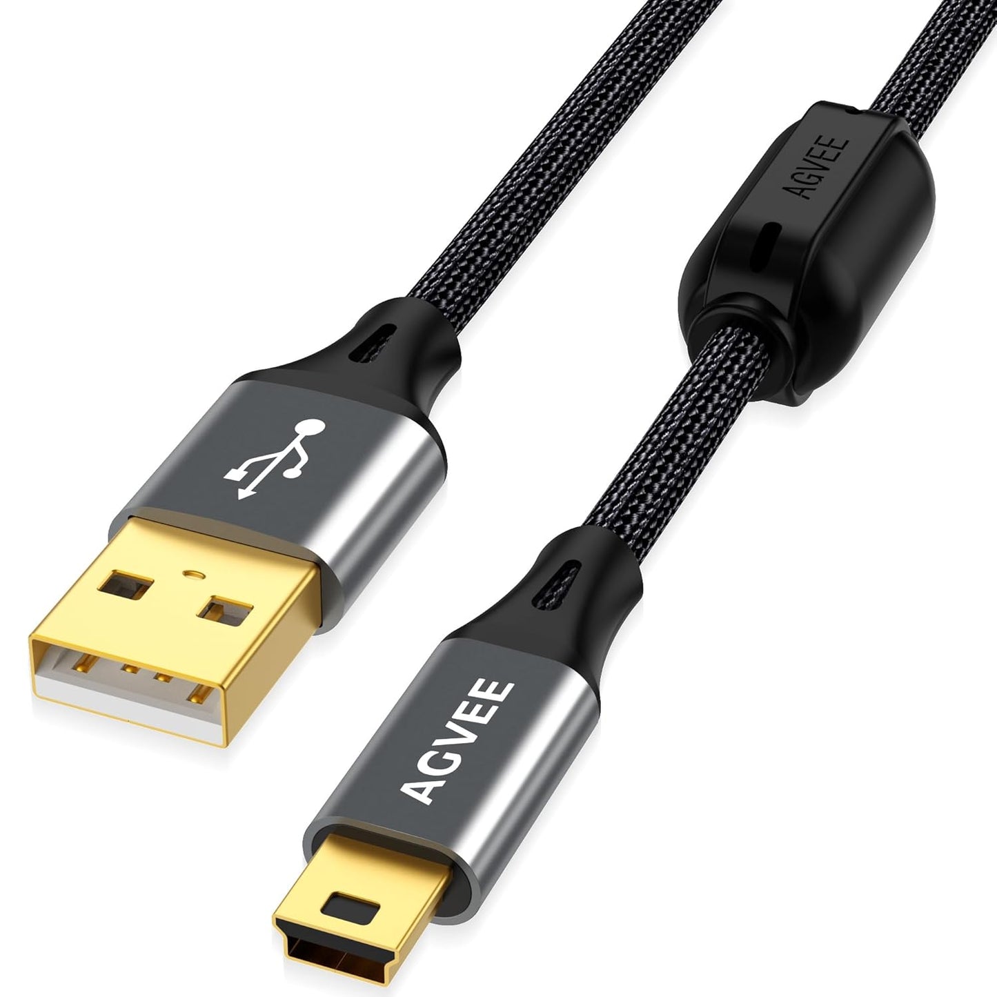 3.3ft IFC-400PCU T1i T7i, AGVEE Camera USB Data File Transfer AV Out Digital Cable Cord with Magnetic Ring for Canon