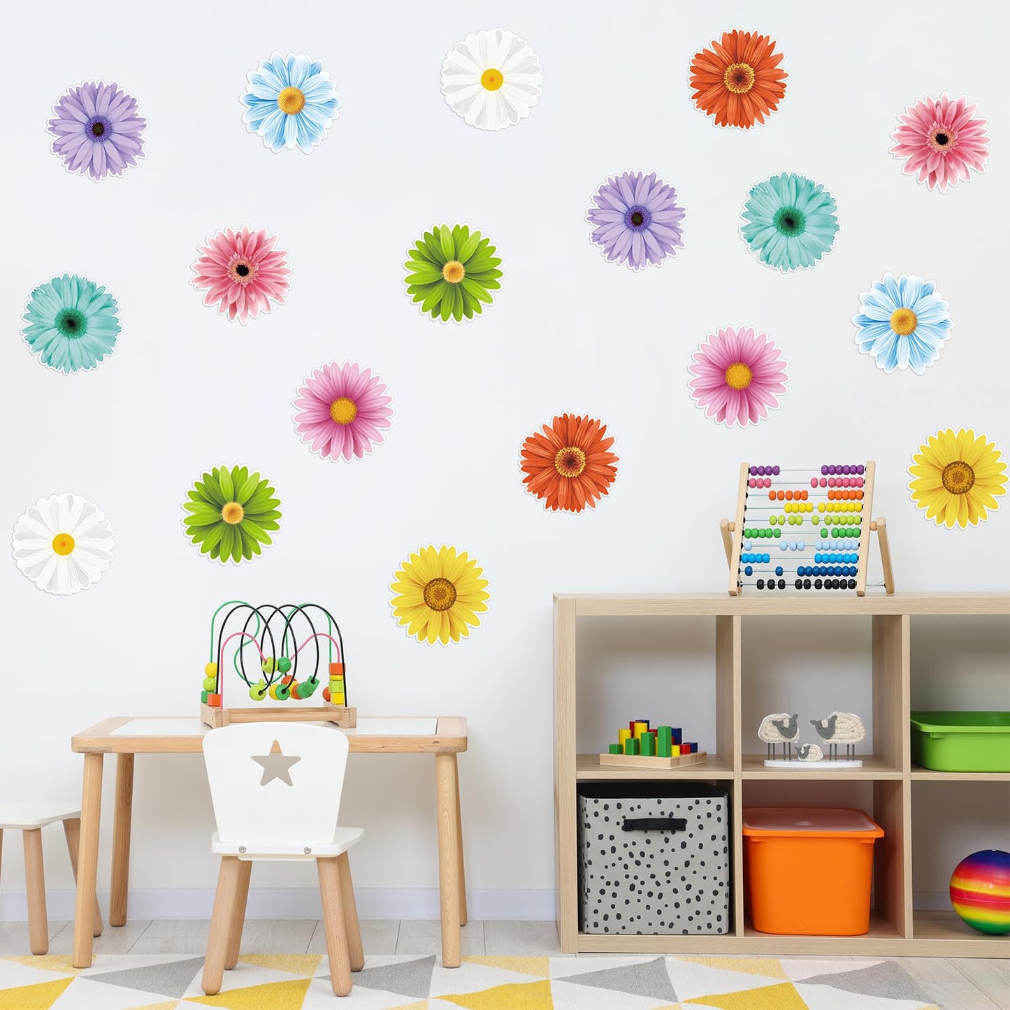 Spring Bulletin Board Decorations Flower Cutouts Spring Summer Wall Decoration for School Classroom Home Floral Party Supplies Back to School Decor