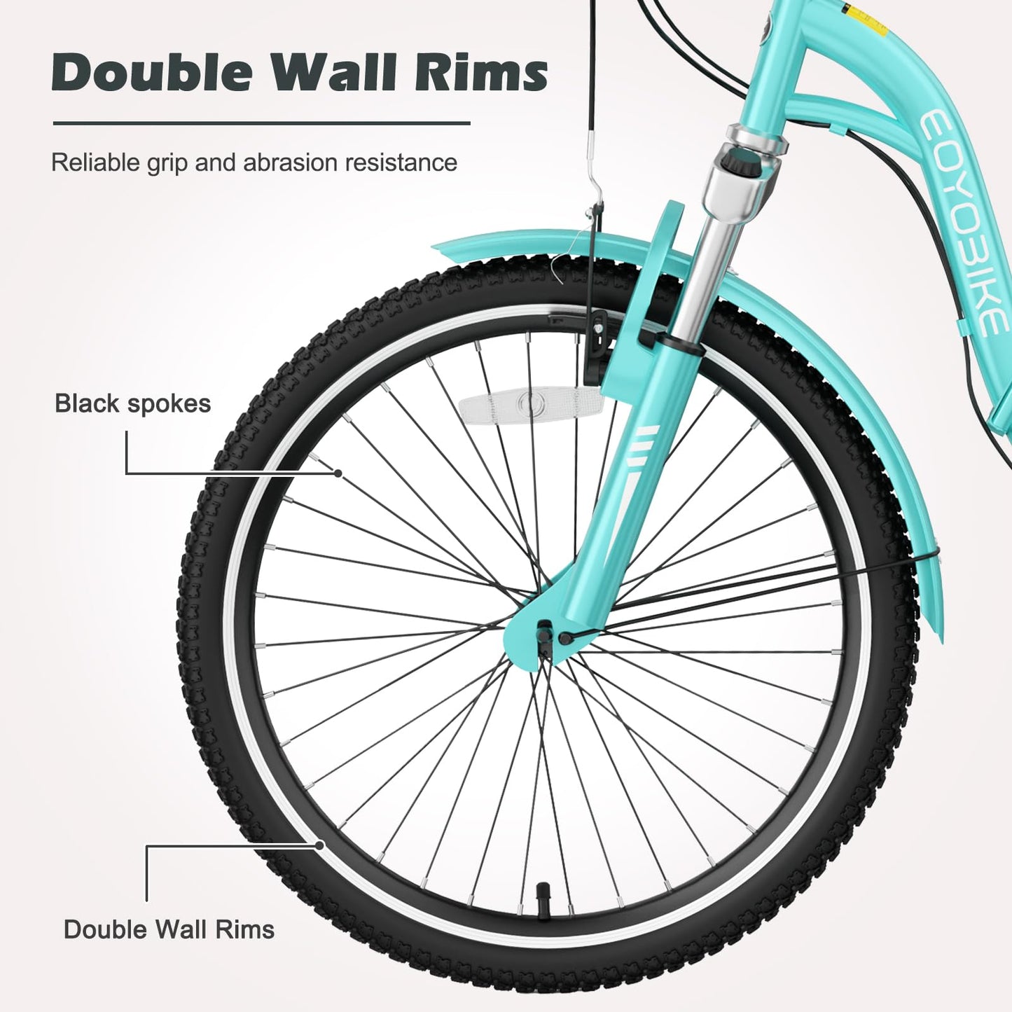 ABORON Adults Tricycle, 3 Wheels Bike for Adult, Tricycle for Adults, Double-Wall Wheel Rims, for Women Men Exercise Outdoor Sports