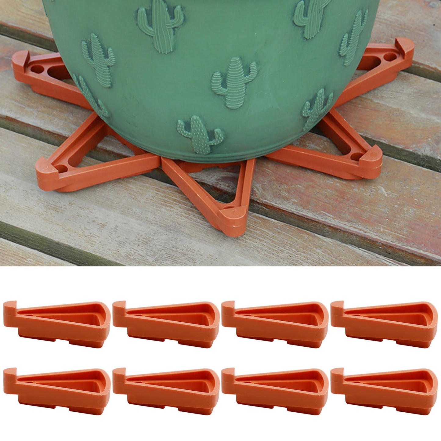 Vkinman 24Pcs Pot Feet for Outdoor Planters Plant Pot Feet Flower Pot Foot Pads Flower Pot Risers for Outdoor Indoor Garden Plants Breathable Moisture-Proof